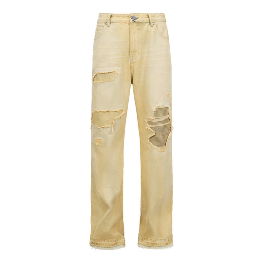 Vintage Repaired Denim Pants