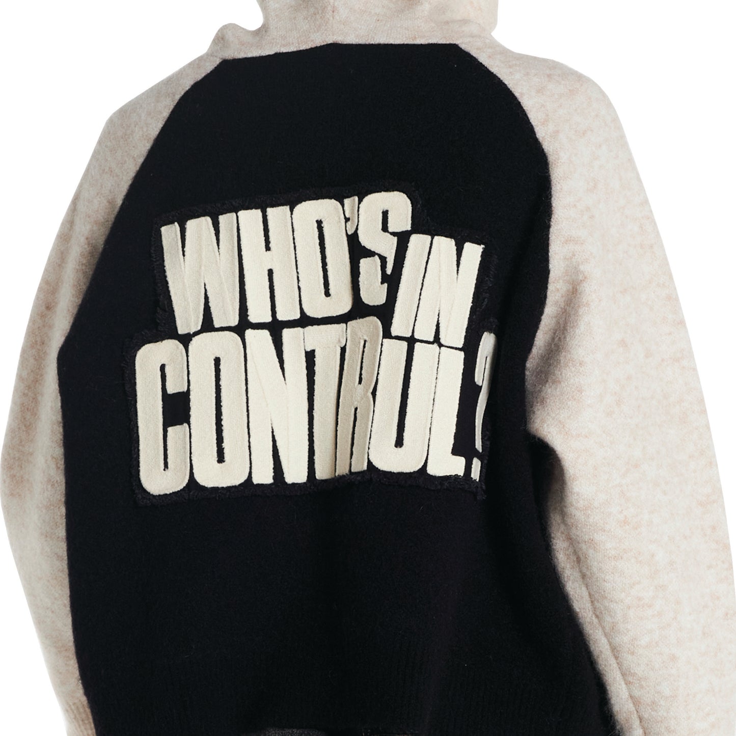 Mohair Raglan Zip Up Hoodie