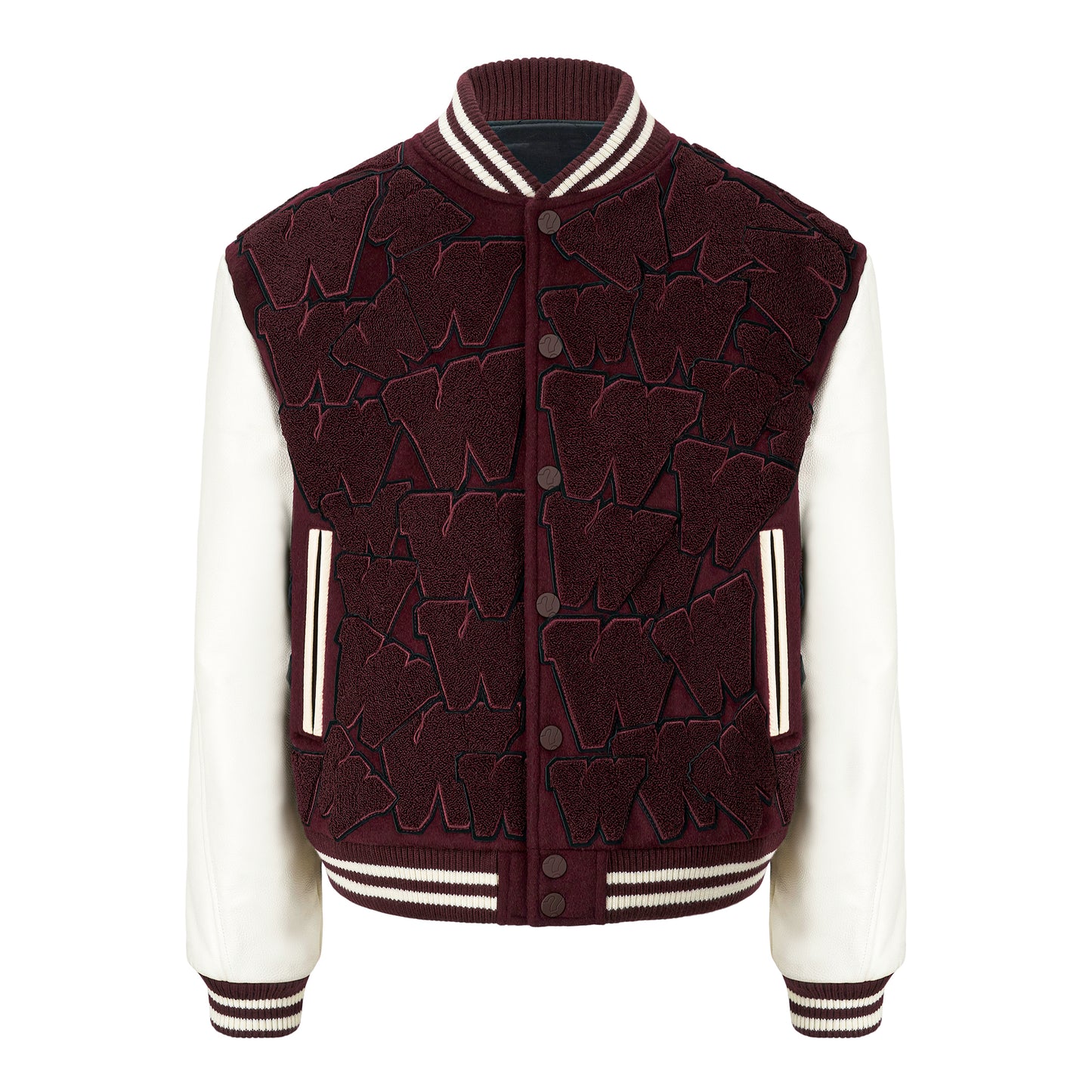 Patchwork Varsity Leather Blouson