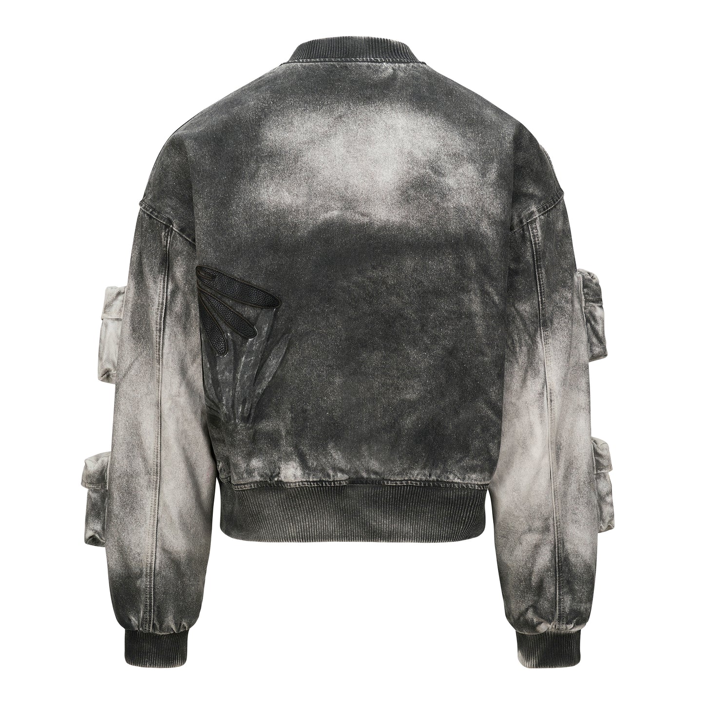 Washed Cargo Bomber Jacket